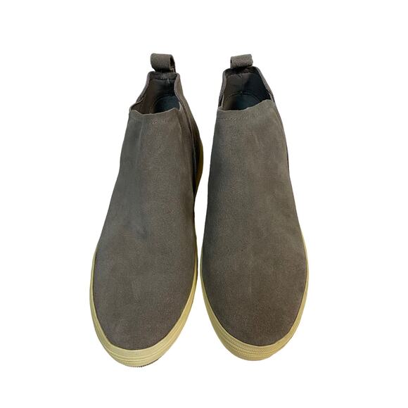 Dolce Vita Tasha Gray Leather Slip On High Top Sneaker Bootie Size 8.5 - Picture 3 of 10